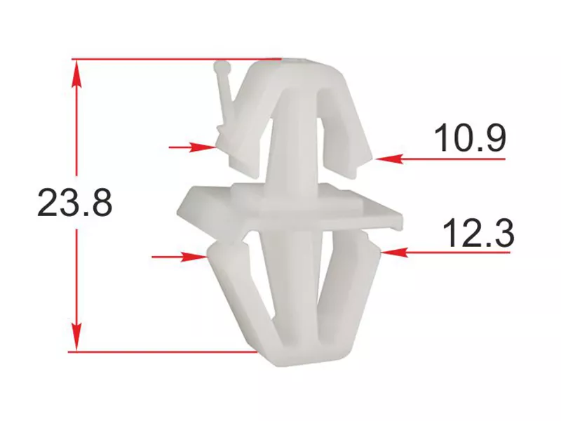 Клипса молдинга кузова VOLVO (Продажа по 10шт) - Артикул STM12477 - Производитель Sat - Фото, Отзывы, Цены 