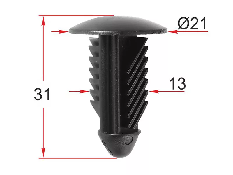 Клипса обшивки кузова GM (Продажа по 10шт) - Артикул STM12484 - Производитель Sat - Фото, Отзывы, Цены 