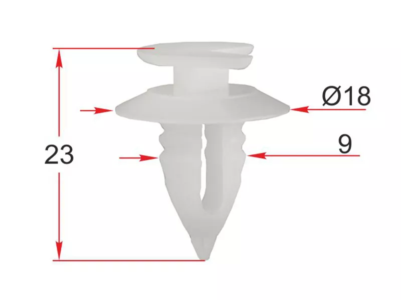 Клипса обшивки двери FIAT/ALFA ROMEO (Продажа по 10шт) - Артикул STM12500 - Производитель Sat - Фото, Отзывы, Цены 