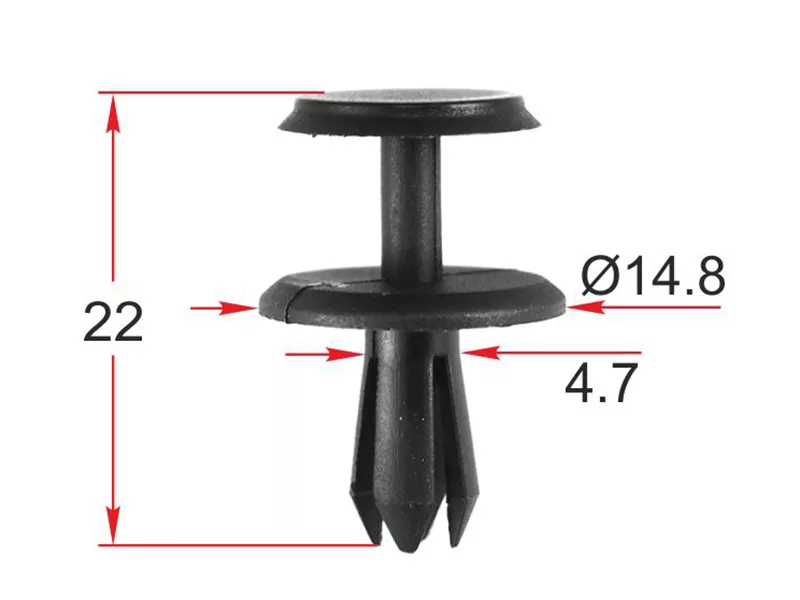 Клипса обшивки кузова VAG (Продажа по 10шт) - Артикул STM12505 - Производитель Sat - Фото, Отзывы, Цены 