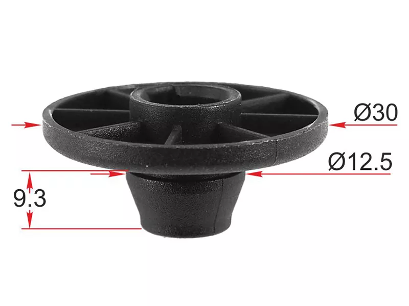 Клипса крепления коврика салона VAG (Продажа по 10шт) - Артикул STM12526 - Производитель Sat - Фото, Отзывы, Цены 