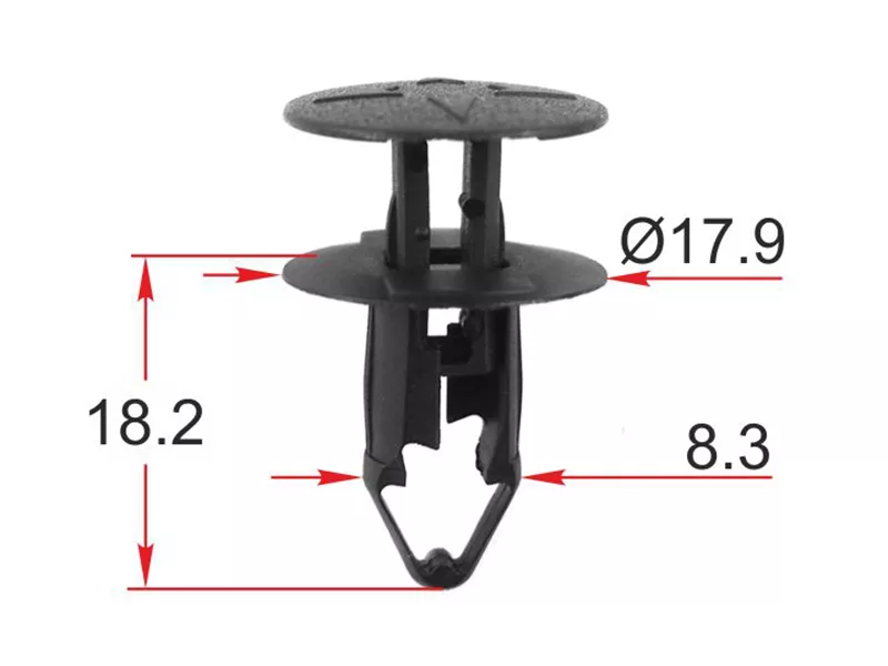 Клипса крепежная RENAULT (Продажа по 10шт) - Артикул STM12531 - Производитель Sat - Фото, Отзывы, Цены 