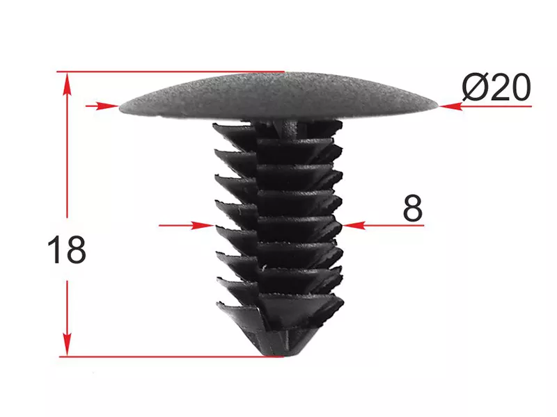 Клипса обшивки кузова VAG (Продажа по 10шт) - Артикул STM12534 - Производитель Sat - Фото, Отзывы, Цены 