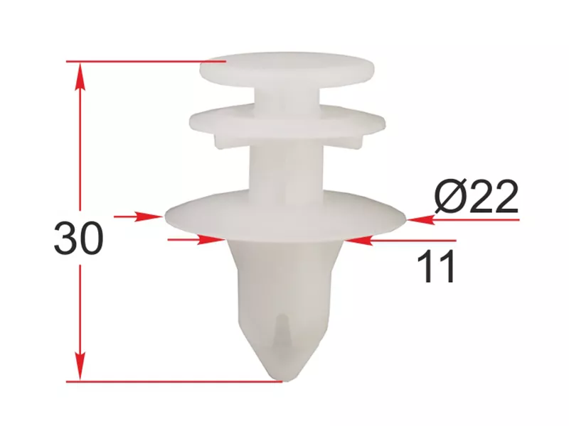 Клипса обшивки двери JEEP/CHRYSLER (Продажа по 10шт) - Артикул STM12560 - Производитель Sat - Фото, Отзывы, Цены 