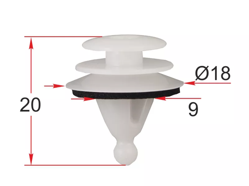 Клипса крепежная HYUNDAI/KIA (Продажа по 10шт) - Артикул STM12587 - Производитель Sat - Фото, Отзывы, Цены 