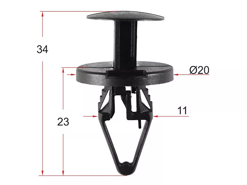 Клипса крепежная GM/DAEWOO/CHEVROLET (Продажа по 10шт) - Артикул STM12596 - Производитель Sat - Фото, Отзывы, Цены 