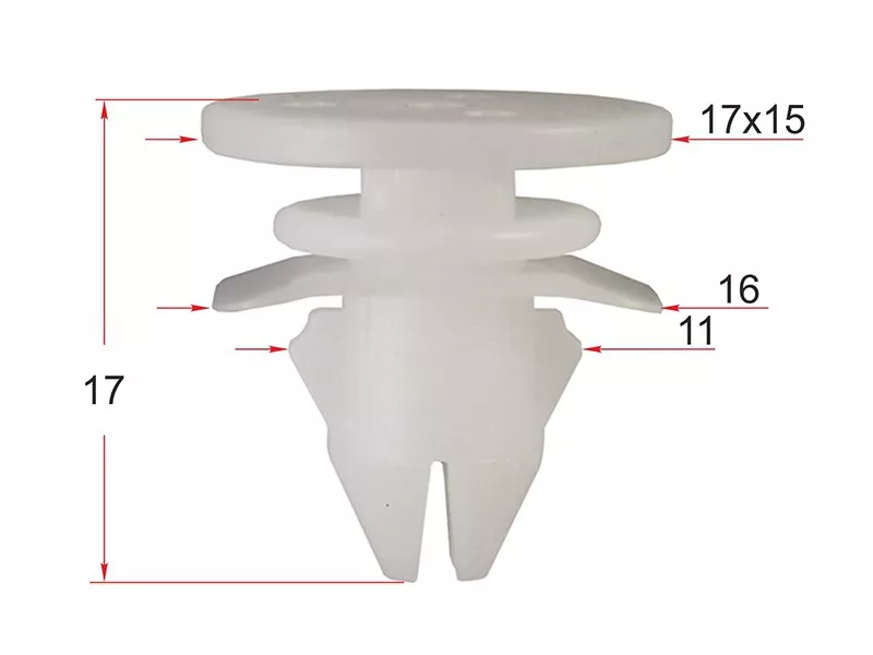 Клипса молдинга кузова VOLVO (Продажа по 10шт) - Артикул STM12606 - Производитель Sat - Фото, Отзывы, Цены 