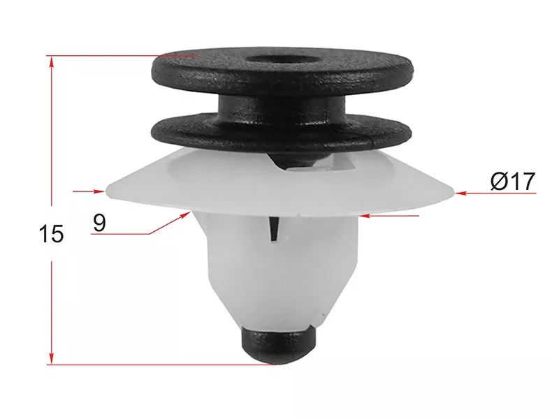 Клипса молдинга кузова VOLVO (Продажа по 10шт) - Артикул STM12608 - Производитель Sat - Фото, Отзывы, Цены 