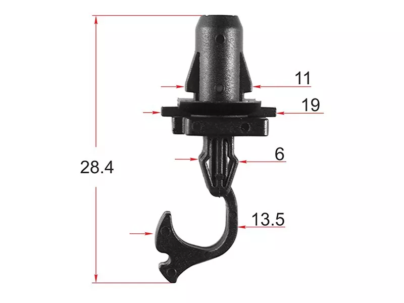 Клипса крепления накладки передней стойки TOYOTA/LEXUS (Продажа по 10шт) - Артикул STM12611 - Производитель Sat - Фото, Отзывы, Цены 