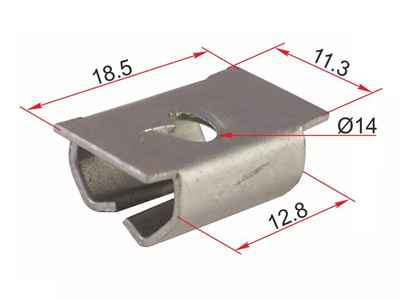 Зажим металлический под болт MERCEDES (Продажа по 10шт) - Артикул STM12630 - Производитель Sat - Фото, Отзывы, Цены 