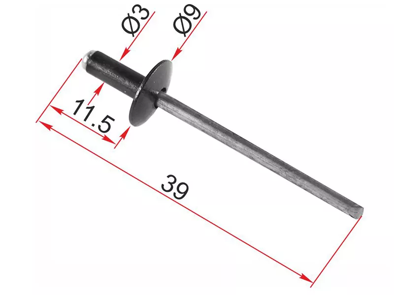 Клипса заклепка GM/FORD (Продажа по 10шт) - Артикул STM12631 - Производитель Sat - Фото, Отзывы, Цены 