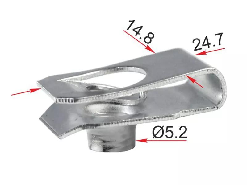 Зажим металлический под болт GM (Продажа по 10шт) - Артикул STM12645 - Производитель Sat - Фото, Отзывы, Цены 