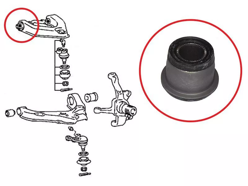 Сайлентблок рычага Mitsubishi Delica 89-07 - Артикул STMB430201 - Производитель Sat - Фото, Отзывы, Цены 