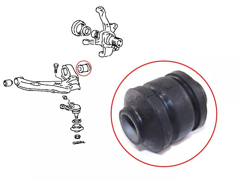 Сайлентблок рычага Mitsubishi Delica 89-99 / L300 87-98 - Артикул STMB430960 - Производитель Sat - Фото, Отзывы, Цены 