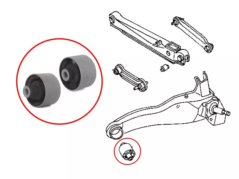 Сайлентблок рычага Mitsubishi Lancer 95-10 / Outlander 02-12 - Артикул STMB809262 - Производитель Sat - Фото, Отзывы, Цены 