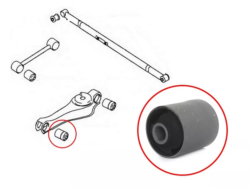 Сайлентблок рычага Mitsubishi Delica 94-07 / Pajero 91-06 - Артикул STMB951813 - Производитель Sat - Фото, Отзывы, Цены 