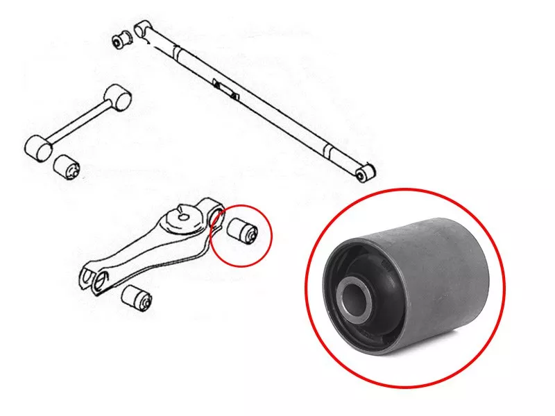 Сайлентблок рычага Mitsubishi Delica 94-07 / Pajero 91-06 - Артикул STMB951814 - Производитель Sat - Фото, Отзывы, Цены 