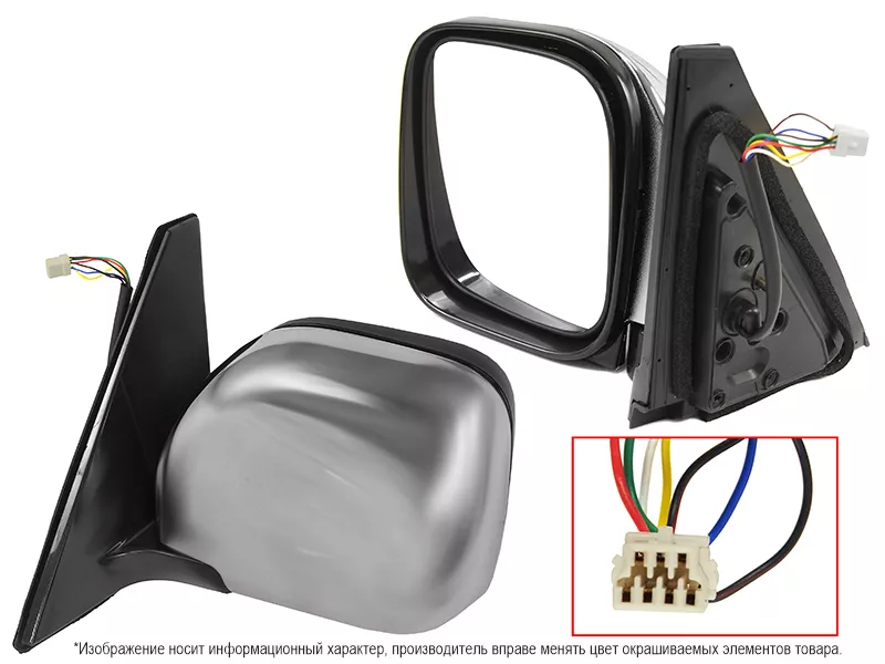 Зеркало Mitsubishi Pajero 99-06 (Слева/ Обогрев/ Регулировка/ Складывание/ 7 контактов) - Артикул STMBY7940M2 - Производитель Sat - Фото, Отзывы, Цены 