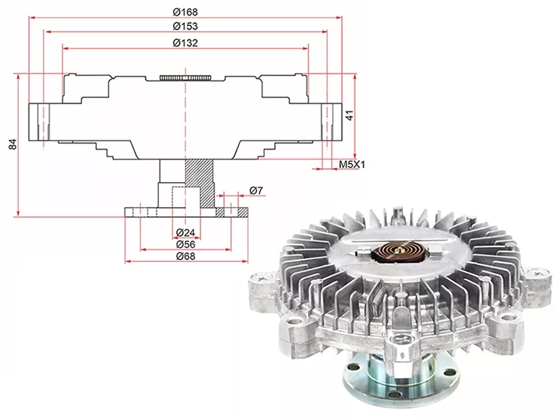 Вискомуфта Mitsubishi L200 96-06 - Артикул STMD331586 - Производитель Sat - Фото, Отзывы, Цены 