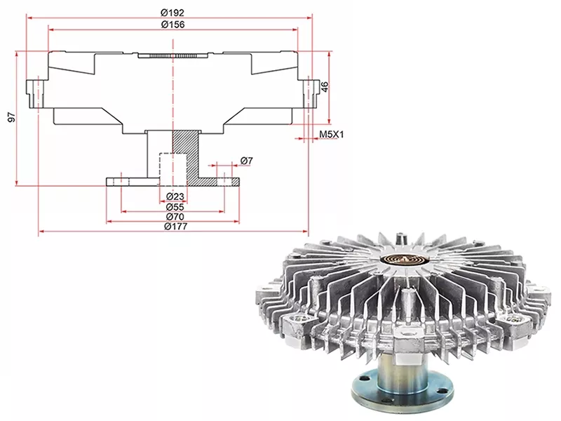 Вискомуфта Mitsubishi Pajero 99-20 / Pajero Sport 96-17 - Артикул STMD356867 - Производитель Sat - Фото, Отзывы, Цены 