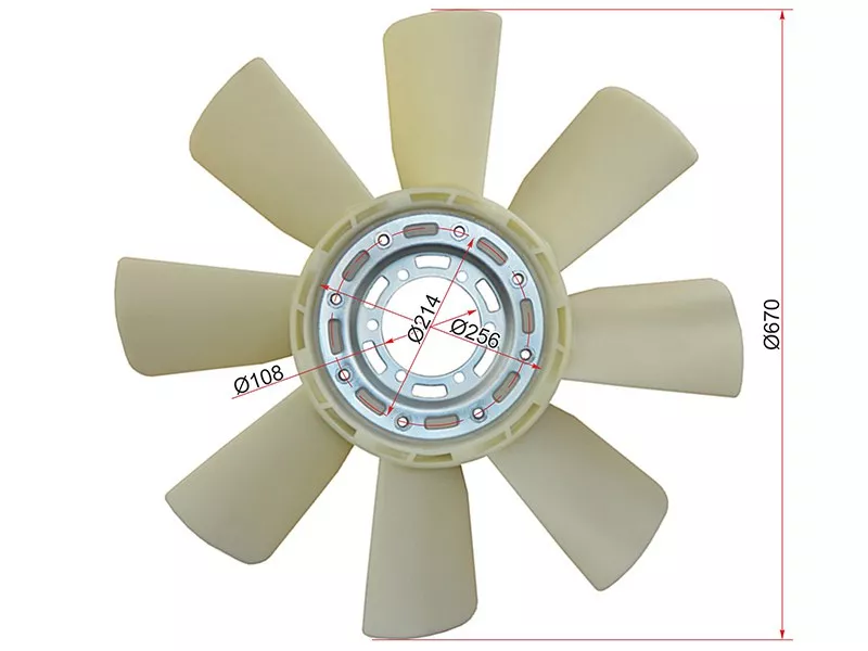 Крыльчатка Mitsubishi Fuso Canter FE5 93-02 / Fuso Canter FE6 93-02 - Артикул STME055319 - Производитель Sat - Фото, Отзывы, Цены 