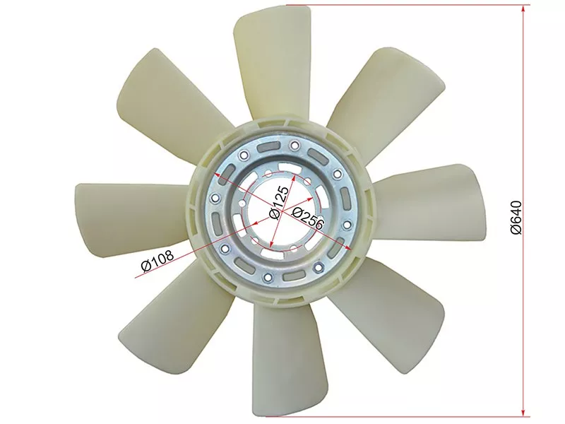 Крыльчатка вентилятора MITSUBISHI FUSO 88-99 8DC9 - Артикул STME060129 - Производитель Sat - Фото, Отзывы, Цены 