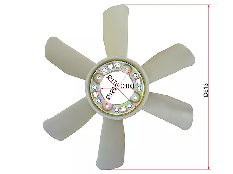 Крыльчатка вентилятора MITSUBISHI FUSO 96-06 6D16\6D17 - Артикул STME075190 - Производитель Sat - Фото, Отзывы, Цены 