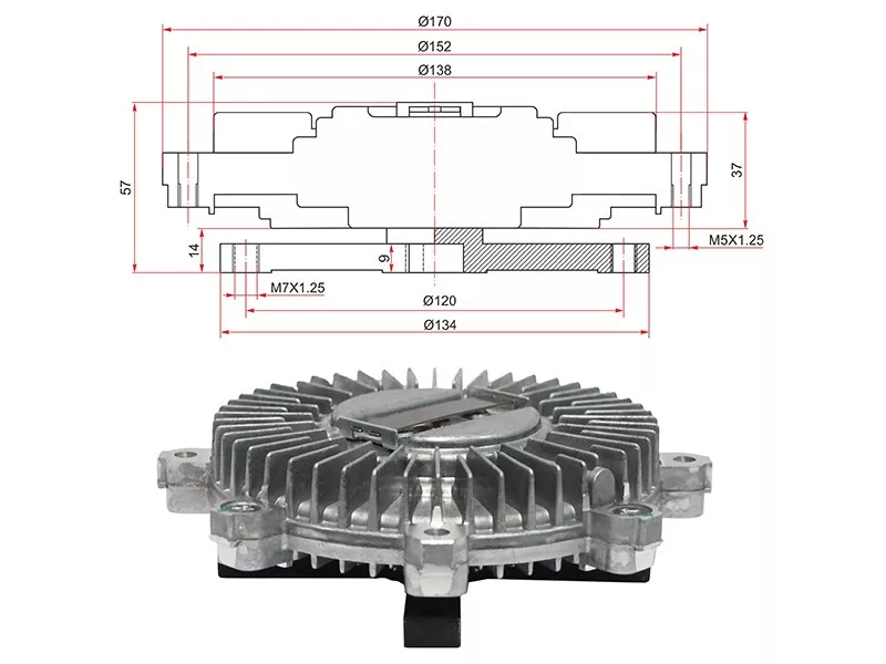 Вискомуфта 2.8TD 4M40	 -STME200095 Sat для MITSUBISHI PAJERO, MITSUBISHI DELICA