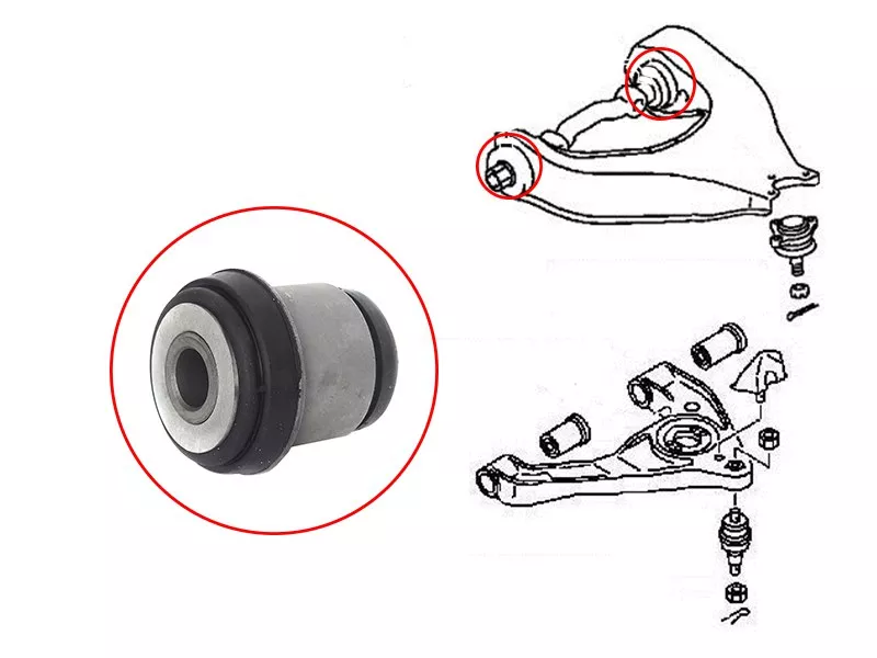 Сайлентблок рычага Mitsubishi Fuso Canter FE7 02-12 / Fuso Canter FE8 02-12 - Артикул STMK335060 - Производитель Sat - Фото, Отзывы, Цены 