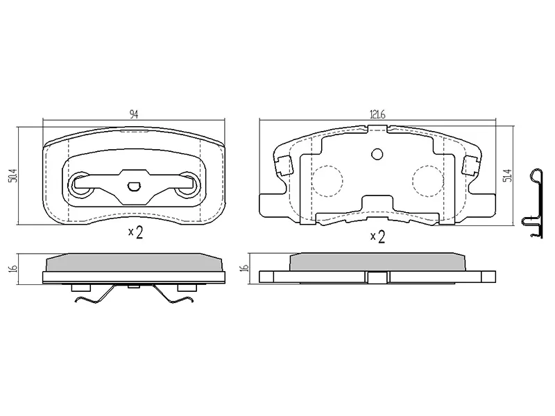 Колодки тормозные (Спереди) Mitsubishi Colt 02-12 / Colt Plus 04-12 - Артикул STMN116151 - Производитель Sat - Фото, Отзывы, Цены 
