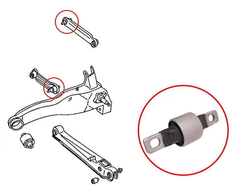 Сайлентблок Mitsubishi Lancer 95-01 / Carisma 95-04 - Артикул STMR102014 - Производитель Sat - Фото, Отзывы, Цены 