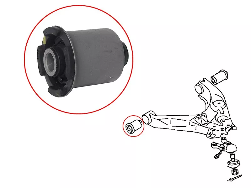 Сайлентблок рычага Mitsubishi Delica 94-07 / Pajero 91-00 - Артикул STMR112710 - Производитель Sat - Фото, Отзывы, Цены 