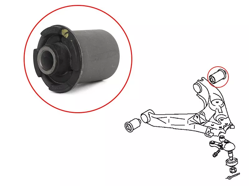 Сайлентблок рычага Mitsubishi Delica 94-07 / L400 94-06 - Артикул STMR112711 - Производитель Sat - Фото, Отзывы, Цены 