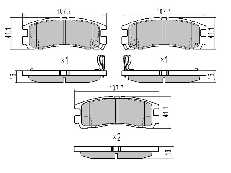Колодки тормозные задние -STMR129537 Sat для MITSUBISHI DELICA