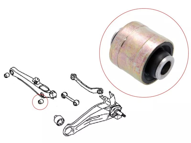 Сайлентблок цапфы Mitsubishi Lancer 02-10 / Outlander 02-12 - Артикул STMR197915 - Производитель Sat - Фото, Отзывы, Цены 