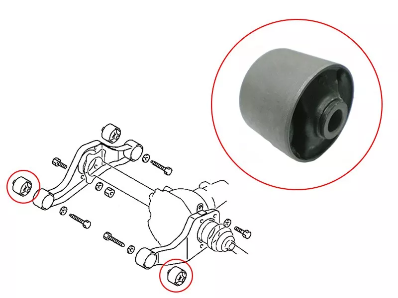 Сайлентблок опоры двигателя Mitsubishi Delica 94-07 / L200 07 - Артикул STMR374574 - Производитель Sat - Фото, Отзывы, Цены 