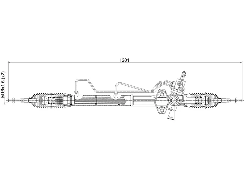 Рейка рулевая MITSUBISHI PAJERO/MONTERO V6#/V7# 00- LHD - Артикул STMR374892 - Производитель Sat - Фото, Отзывы, Цены 