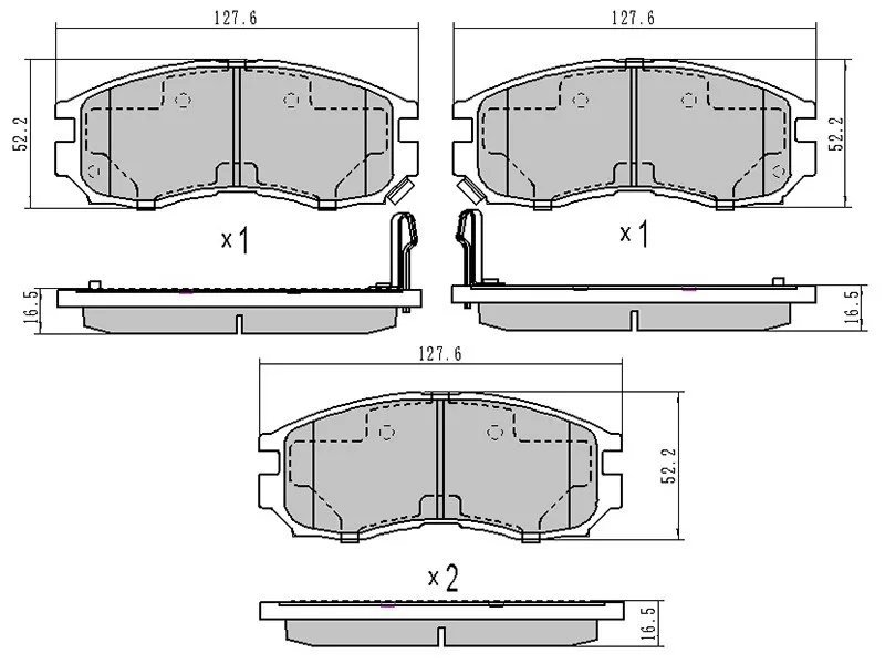 Колодки тормозные передние -ADB3363 Allied Nippon для MITSUBISHI CHARIOT, MITSUBISHI ECLIPSE