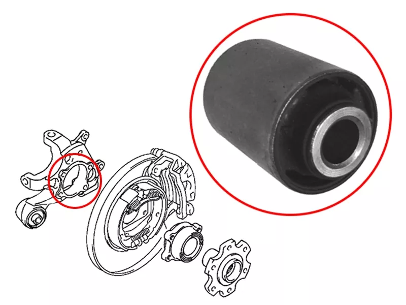 Сайлентблок цапфы Mitsubishi Pajero 99-20 - Артикул STMR418066F - Производитель Sat - Фото, Отзывы, Цены 