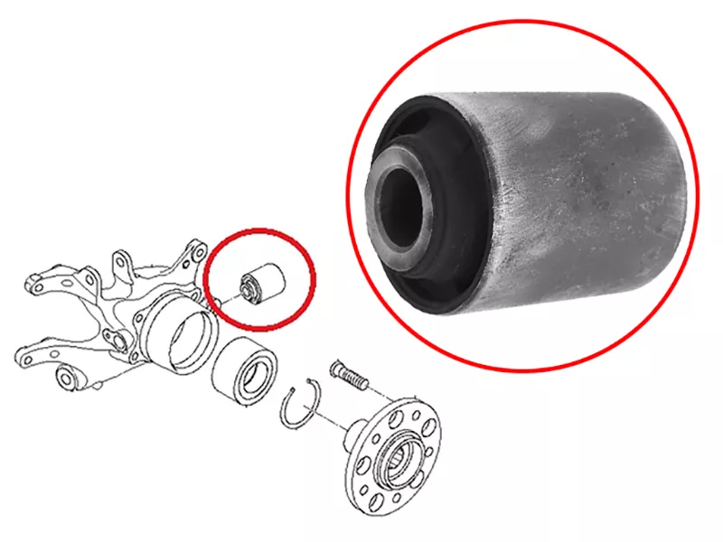 Сайлентблок цапфы Mitsubishi Pajero 99-20 - Артикул STMR418066U - Производитель Sat - Фото, Отзывы, Цены 