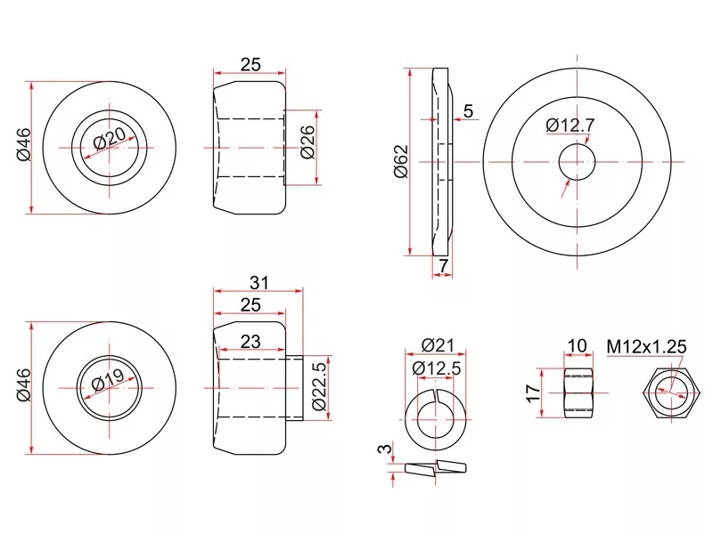 Сайлентблок Mitsubishi Pajero iO 98-07 / Pajero Pinin 98-05 - Артикул STMR465868 - Производитель Sat - Фото, Отзывы, Цены 
