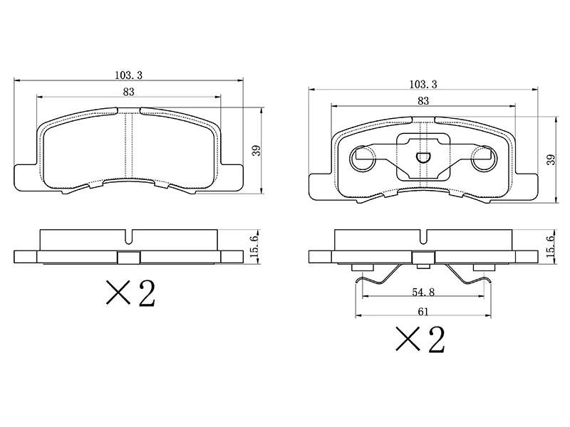 Колодки тормозные (Спереди) Mitsubishi Minica 98-11 / Minicab 99-14 - Артикул STMR493173 - Производитель Sat - Фото, Отзывы, Цены 