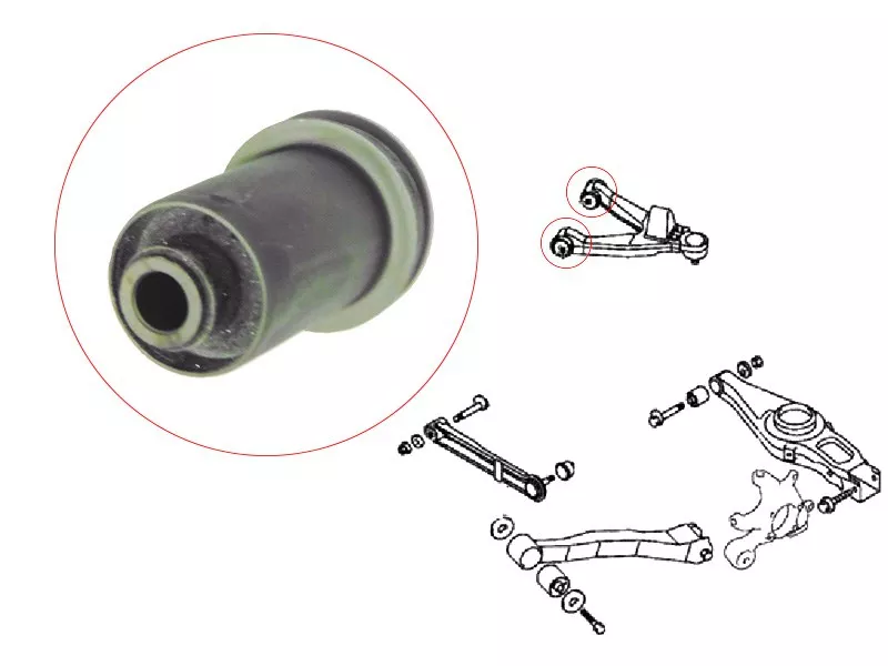 Сайлентблок рычага Mitsubishi Pajero 99-20 - Артикул STMR519399 - Производитель Sat - Фото, Отзывы, Цены 