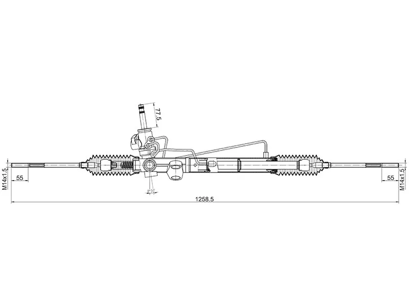 Рейка рулевая MMC OUTLANDER CU2/5W 2,0/2,4V LHD - Артикул STMR961356 - Производитель Sat - Фото, Отзывы, Цены 