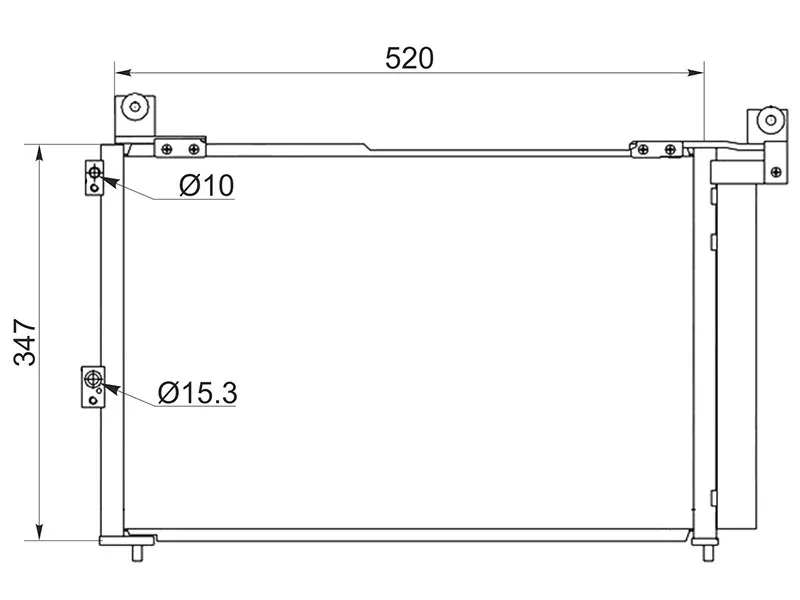 Радиатор кондиционера Ford Ranger USA 97-11 / Mazda BT-50 06-12 - Артикул STMZ103940 - Производитель Sat - Фото, Отзывы, Цены 