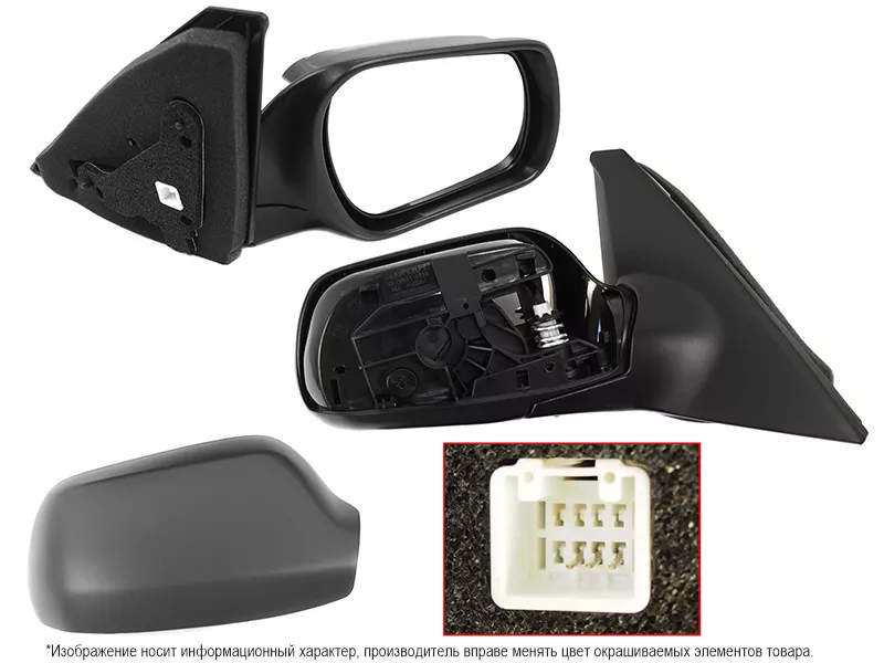 Зеркало Mazda 3 03-09 / Axela 03-09 (Справа/ Регулировка/ 3 контакта) - Артикул STMZV79401 - Производитель Sat - Фото, Отзывы, Цены 