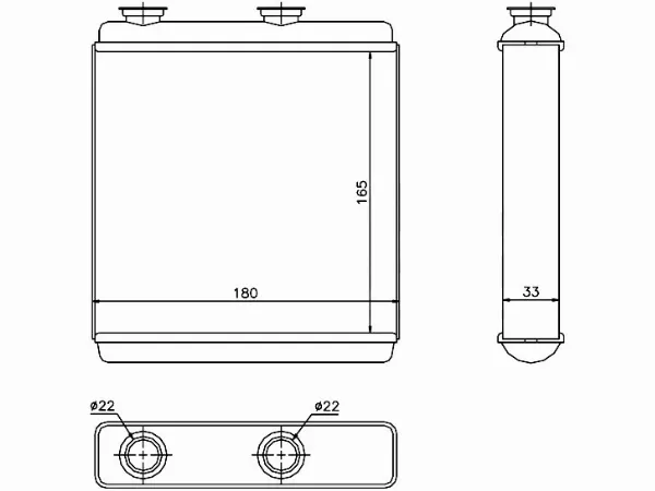 Радиатор отопителя салона Opel Meriva 03-10 - Артикул STOP093950 - Производитель Sat - Фото, Отзывы, Цены 