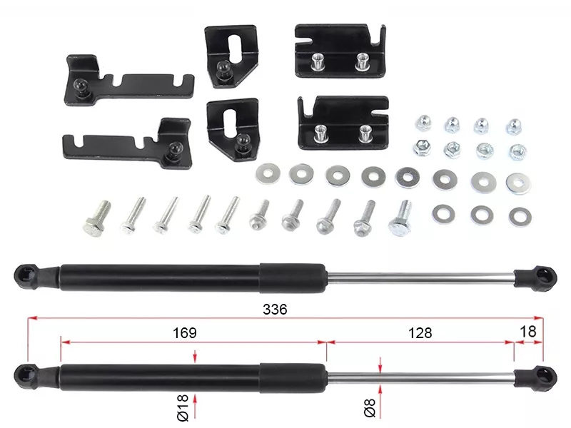 Амортизатор капота Kia Rio 16-20 / Rio X-Line 17-20 (Справа=Слева) - Артикул STR4500H0100 - Производитель Sat - Фото, Отзывы, Цены 