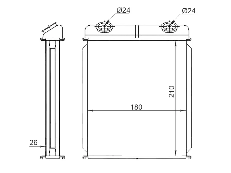 Радиатор отопителя салона RENAULT LAGUNA 00-08 - Артикул STRN033950 - Производитель Sat - Фото, Отзывы, Цены 