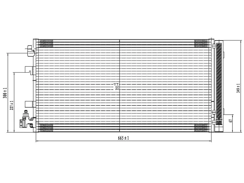 Радиатор кондиционера Renault Fluence 09-17 / Grand Scenic 09-16 - Артикул STRN493940 - Производитель Sat - Фото, Отзывы, Цены 
